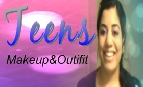 ❀Makeup/Outfit for Teens❀Collab with "SuperMakeupAttitude"