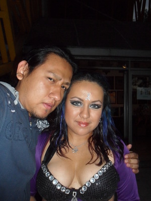 with my boyfriend after a belly dance show!!