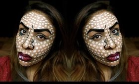 Lichtenstein Pop Art Makeup | Halloween | TheRaviOsahn