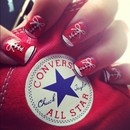 Red Converse Nails