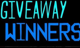 HOLIDAY GIVEAWAY WINNERS