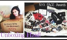 Top 30 Unboxing Haul for NYX FACE Awards | Briddy Nicole