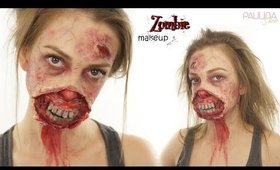 Zombie scary sfx gelatine makeup makijaż