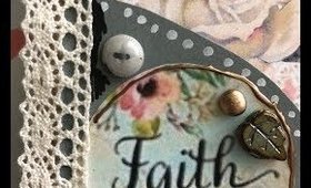 Junk journal page using  HappyMail from Nina
