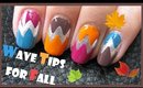 WAVE TIPS FOR FALL NAILS EASY COLORFUL LAST MINUTE AUTUMN MANICURE