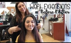 Micro Weft Hair Extensions - Plum Highlights Before & After | Instant Beauty ♡