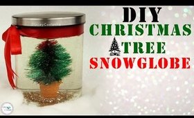 DIY CHRISTMAS TREE SNOWGLOBE | Easy HOLIDAY Room Decor