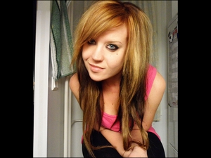 Light brown hair with extensions :P