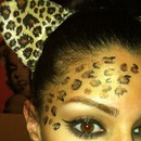 Leopard Halloween makeup