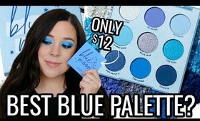 FINALLY! COLOURPOP BLUE MOON EYESHADOW PALETTE REVIEW & TUTORIAL!