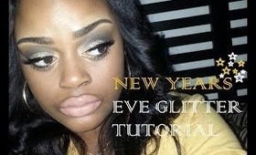 New Years Eve Makeup: Smokey Eye + Glitter lid Tutorial