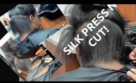 🚨 Silk Press on natural thinning and transitioning hair!🚨