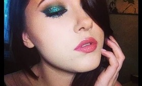 Glittery Smokey Green Make-Up Tutorial