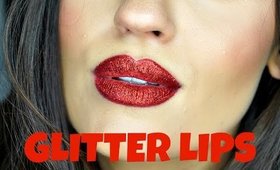 Glitter Lips Makeup Tutorial | HOW TO Get PERFECT Glitter Lips