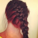 Red Peekaboo Braid