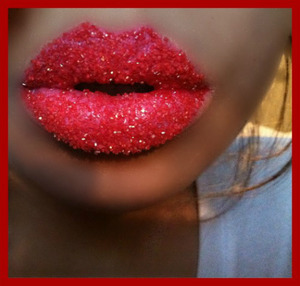 I WAS INSPIRED TO DO THIS LIP AFTER I DID MY FIRST SPRINKLE LIP SO THIS IS RED SUGAR SPRINKLES...