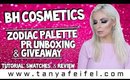 BH Cosmetics Zodiac Palette | PR Unboxing & Giveaway | Tutorial, Swatches, & Review | Tanya Feifel