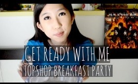 GET READY W/ ME (MAKEUP) • TOPSHOP BREAKFAST PARTY // MICHELLEAXOXO ☠