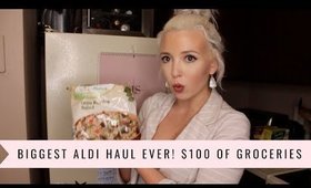 GROCERY HAUL | Biggest Aldi Haul EVER! $100