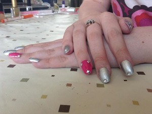  prom nails i did for one of my friends 