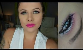 Polka Dot Liner & Hot Pink Lip | Danielle Scott