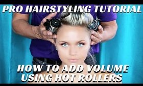 HOW TO DO BASIC HAIR USING HOT ROLLERS STEP BY STEP PRO ARTIST TIPS VIDEO- mathias4makeup