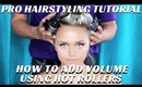 HOW TO DO BASIC HAIR USING HOT ROLLERS STEP BY STEP PRO ARTIST TIPS VIDEO- mathias4makeup