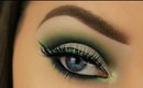 St. Patrick's Day Makeup 2017 | Cut Crease and Glitter Liner