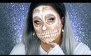 SUGAR SKULL MAKEUP TUTORIAL | White Glam Sugar Skull Makeup