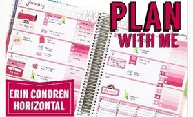 Plan with me: January Erin Condren Life Planner Weekly Spread / Erin Condren Horizontal #30