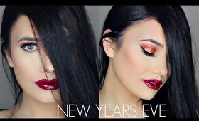 NEW YEAR'S EVE MAKEUP TUTORIAL | COPPER SPARKLING EYES