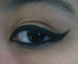 My every day wings just liquid liner and a sharp brush  