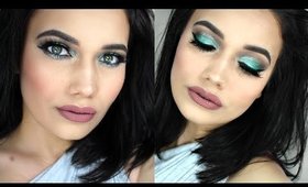 WINTER GREEN MAKEUP TUTORIAL | Urban Decay + Makeup Geek