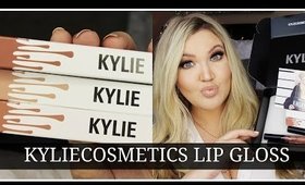 KYLIE COSMETICS LIP GLOSSES | SWATCHES + REVIEW