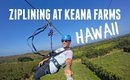 ZIPLINING AT KEANA FARMS (KAHUKU, HAWAII) | WANDERLUSTYLE VLOG