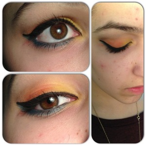 A look I did to match a costume. Not the best shots:/