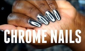 ♡ D.I.Y Chrome Nails !