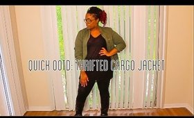 Quick OOTD:  Thrifted Cargo Jacket