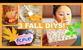 3 FALL DIYS! DIY PUMPKIN SPICE SOAP, DIY PUMPKIN SPICE LATTE SCRUB, DIY PUMPKIN FACE MASK!