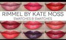 Rimmel By Kate Moss Lipsticks Swatches | Makeup Declutter