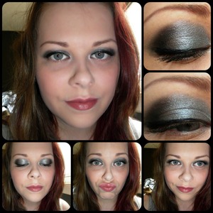 Silver & Black smokey look