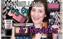 Maybelline Try On & Reviews | NEW Products
