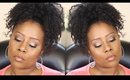 Simple Makeup with pop of glitter|talk thru|survivingbeauty2