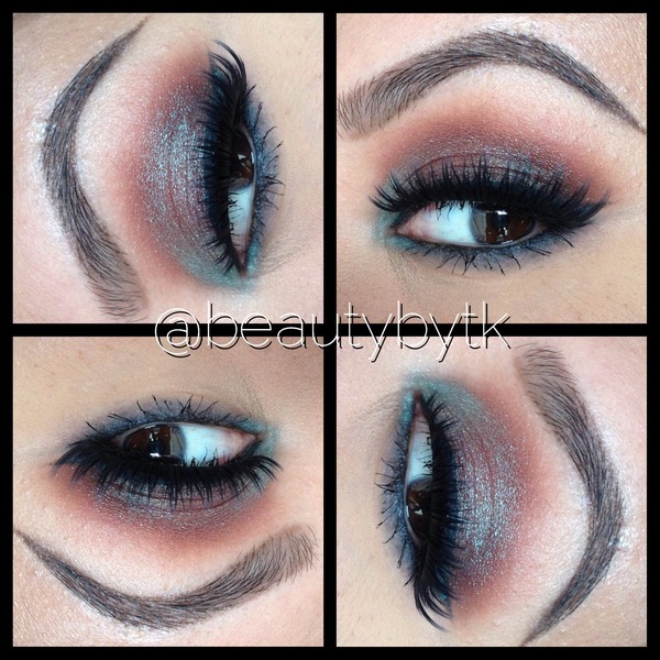 Teal brown eyeshadow Trisha K.'s Photo Beautylish