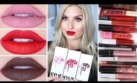 Kylie Lip Kit Lip Swatches & Dupes! ♡ Koko K, True Brown K, Mary Jo K