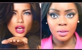 Adriana Lima Pink Lips | 13 Lipsticks Recommendations for Women of Color