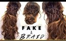 ★ 3-Minute  3 EASY HAIRSTYLES | Fake Ladder-Braids for Medium Long Hair