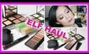 MASSIVE ELF HAUL (Contour Palette, Eyeshadow Palette, Bronzer Palette)