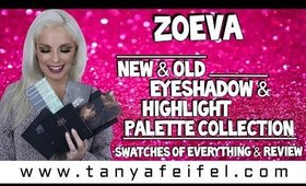 Zoeva Eyeshadow & Highlight Palette Collection | Swatches & Review | Tanya Feifel-Rhodes