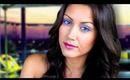 Electric Blue EYELASHES_Swanky Hotel Pool Party_Summer Makeup Tutorial